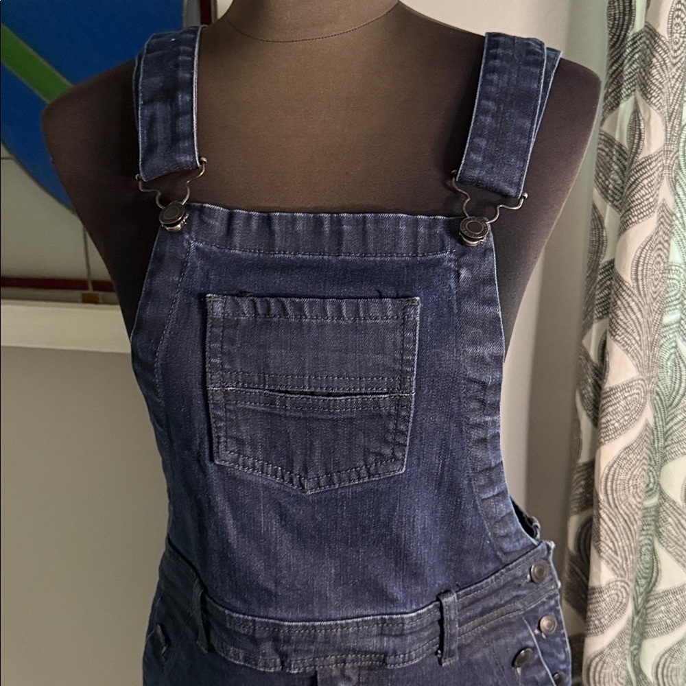 Comptoir des Cotonniers Denim Overall Jumper/ Skirt SZ Medium - Picture 3 of 10